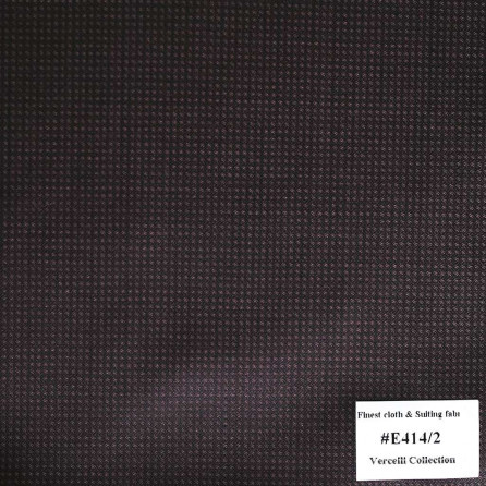 E-414/2 Vercelli V9 - Vải Suit 95% Wool - Tím Trơn